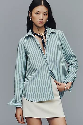 The Shrunken Bennet Buttondown Shirt by Maeve | Anthropologie (US)