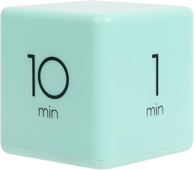 mooas Cube Timer 1, 3, 5 and 10 Minutes Time Management (Mint), Kitchen Timer, Kids Timer, Workou... | Amazon (US)