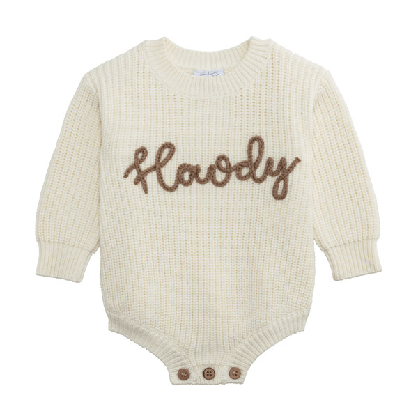 Chainstitch Howdy Baby Sweater Bubble | Mud Pie