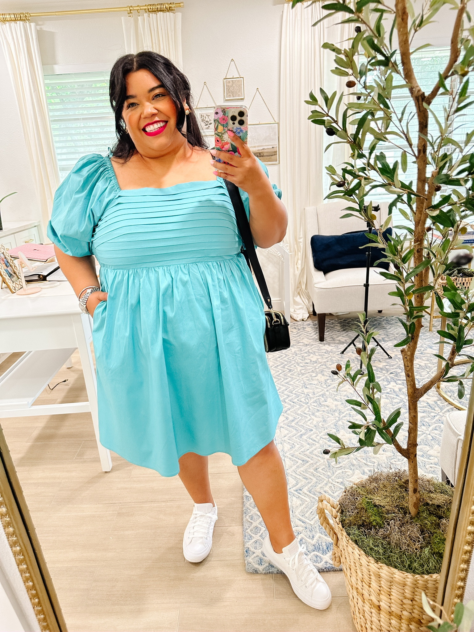 converse with summer dress