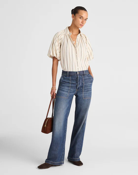 The Low-Slung Baggy Jean in Airy Denim | Madewell | Madewell