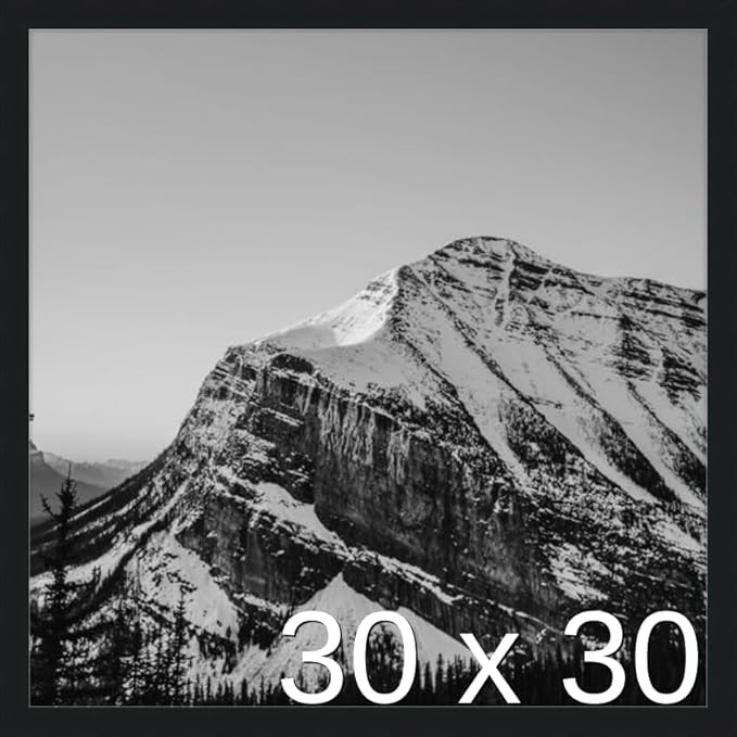 Frame It Easy 30 x 30 Black Wood Frame (Derby) | Amazon (US)