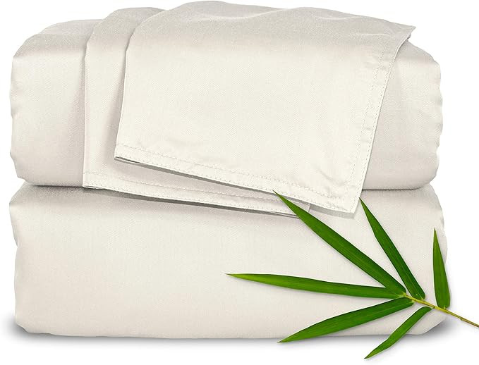 Queen Sheets by Pure Bamboo, Genuine 100% Organic Viscose Derived from Bamboo Bed Sheet Set, Luxu... | Amazon (US)