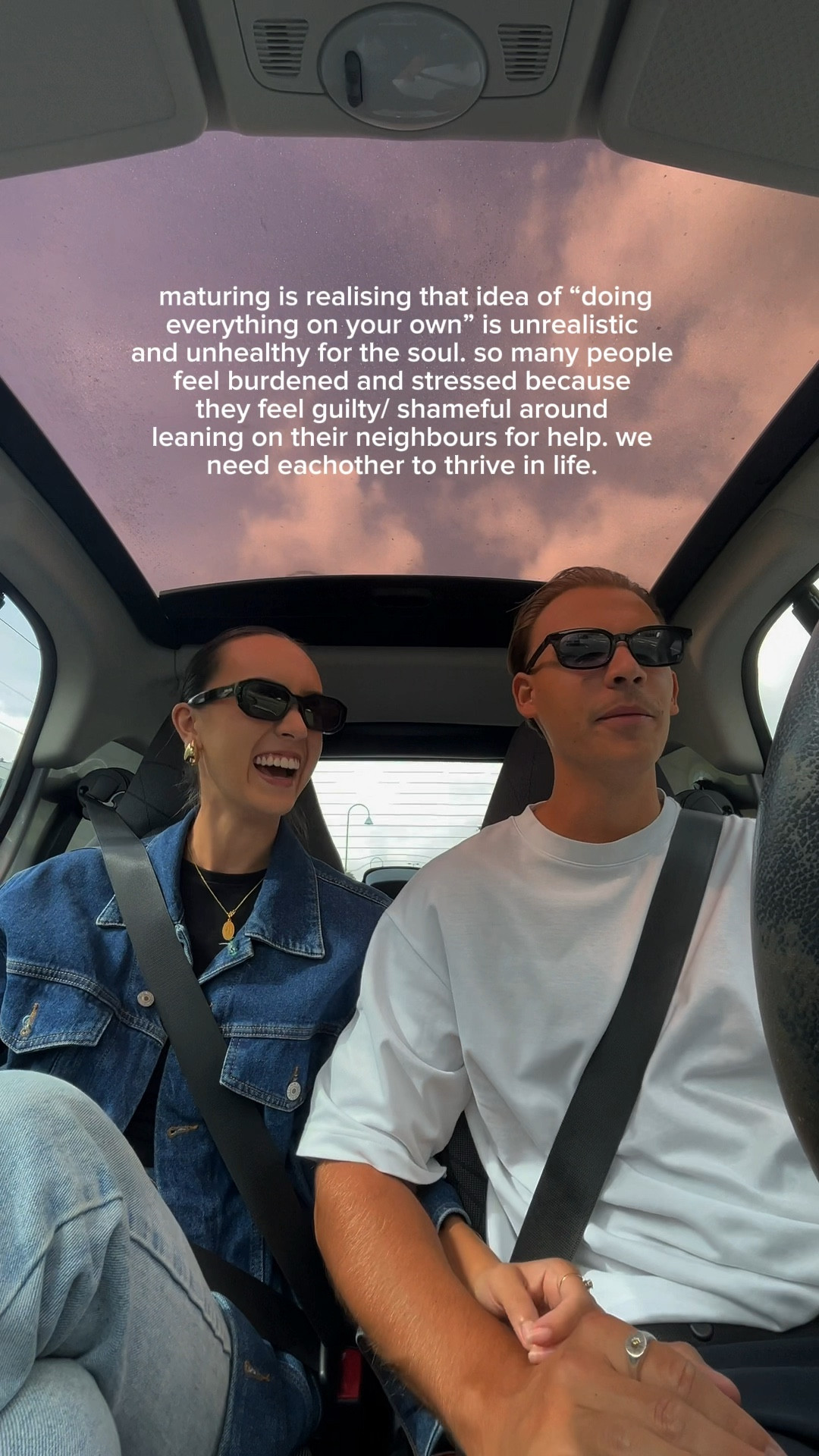 🍁 Canadian tuxedo in the car - Tommy Hilfiger Tommy Jeans vintage 90’a rare American flag denim jacket, NAKD blue leg straight jeans, black rectangular sunglasses Meller, Adidas Sambas Blue

J - white tshirt Uniqlo, black straight leg trousers 

#LTKtravel