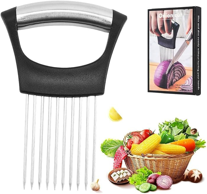 Multifunctional Onion Slicer Chopper Vegetable Cutter, 2025 New Stainless Steel Onion Slice Holde... | Amazon (CA)