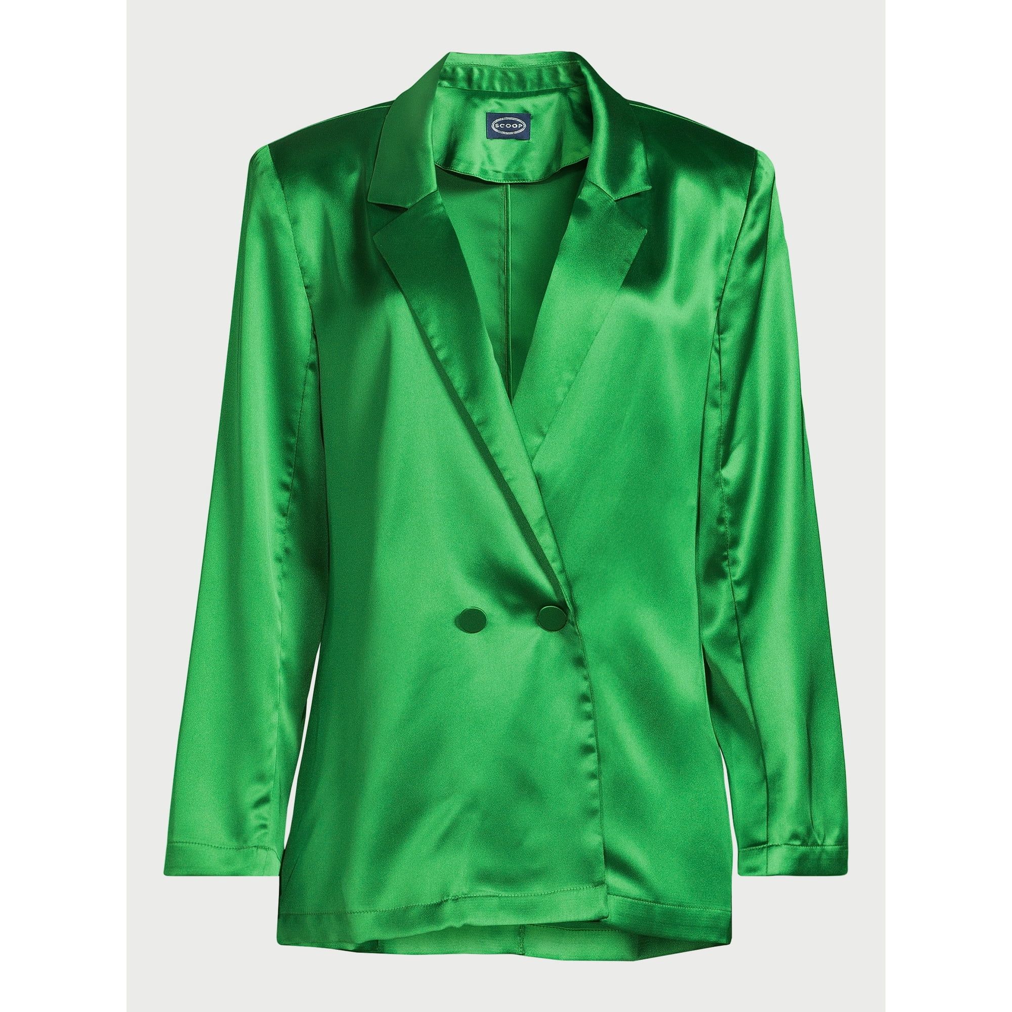 Scoop Women’s High Shine Satin Blazer, Sizes XS-XXL | Walmart (US)