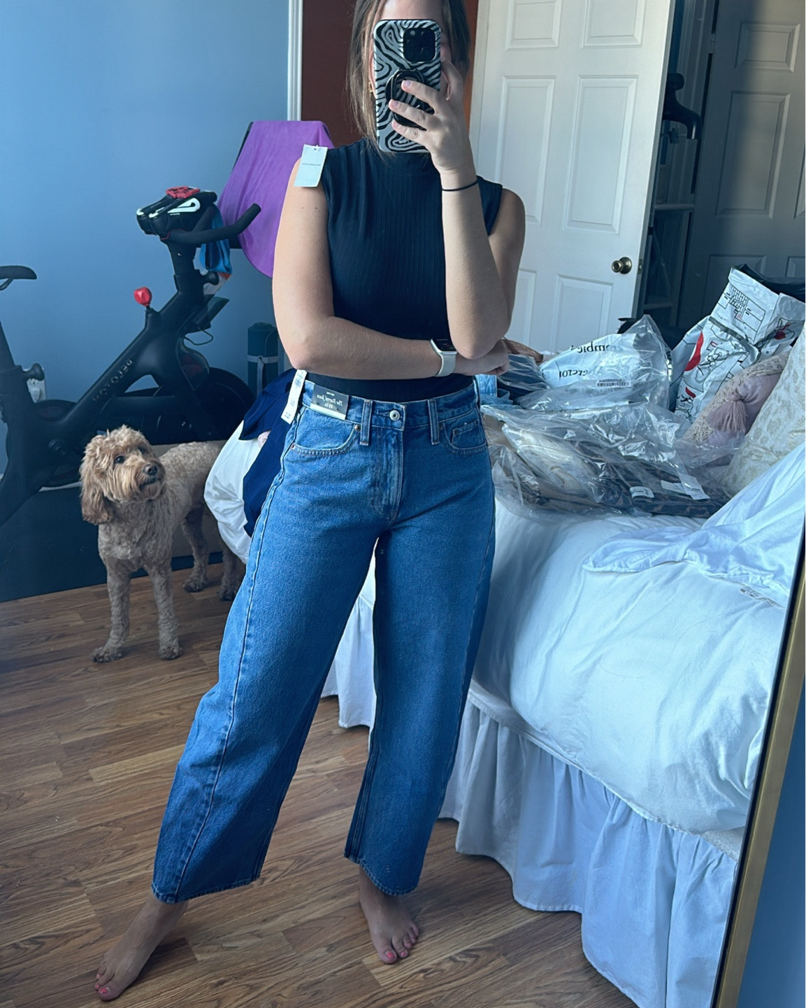 Wearing….

Curve love 25 in all bottoms
Small in top (need an XS)

Barrel jeans, trending, Abercrombie, A&F, trench coat, leopard jeans, animal print, mom jeans 