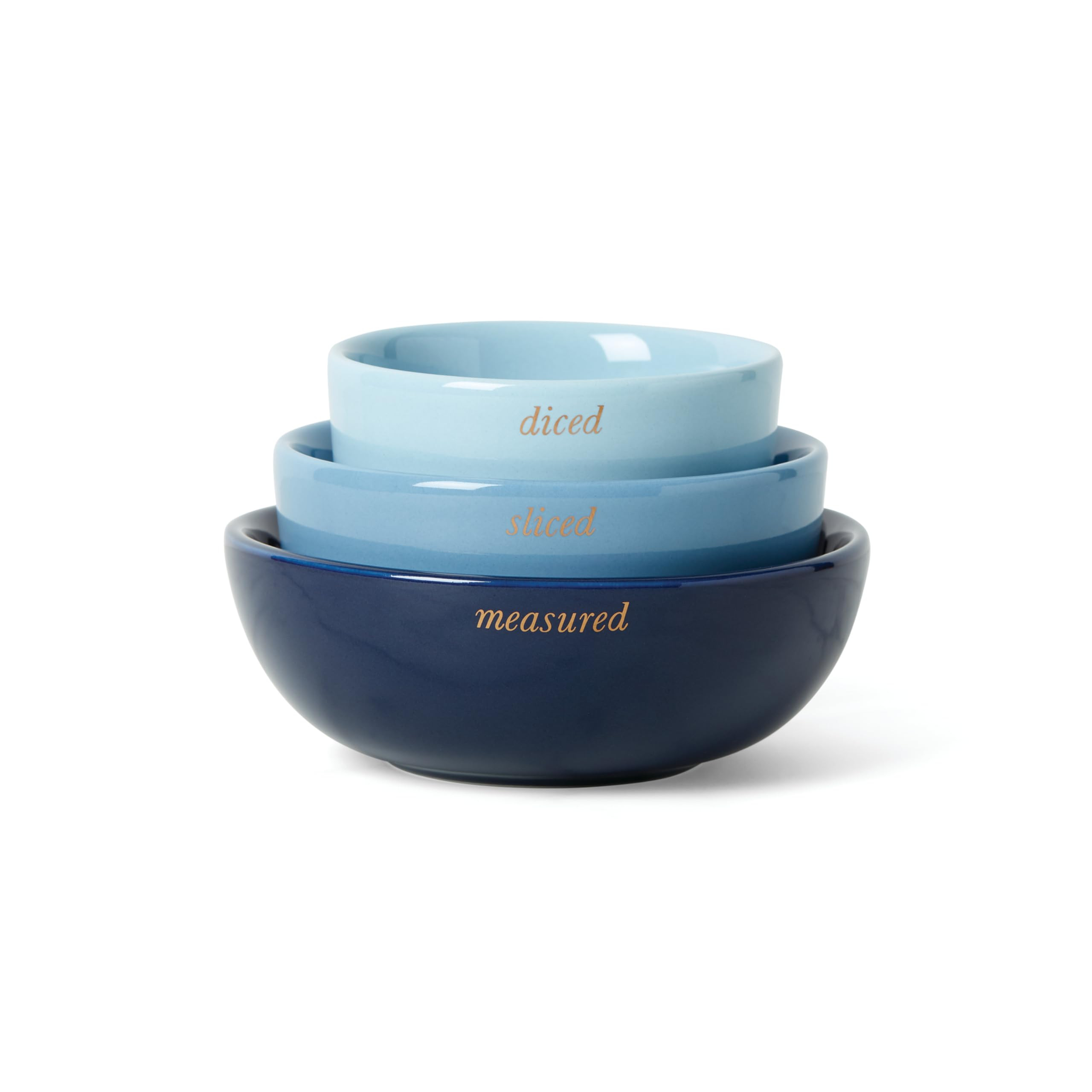 Kate Spade New York Make It Pop Prep Bowls, Set of 3, one size, Blue | Amazon (US)