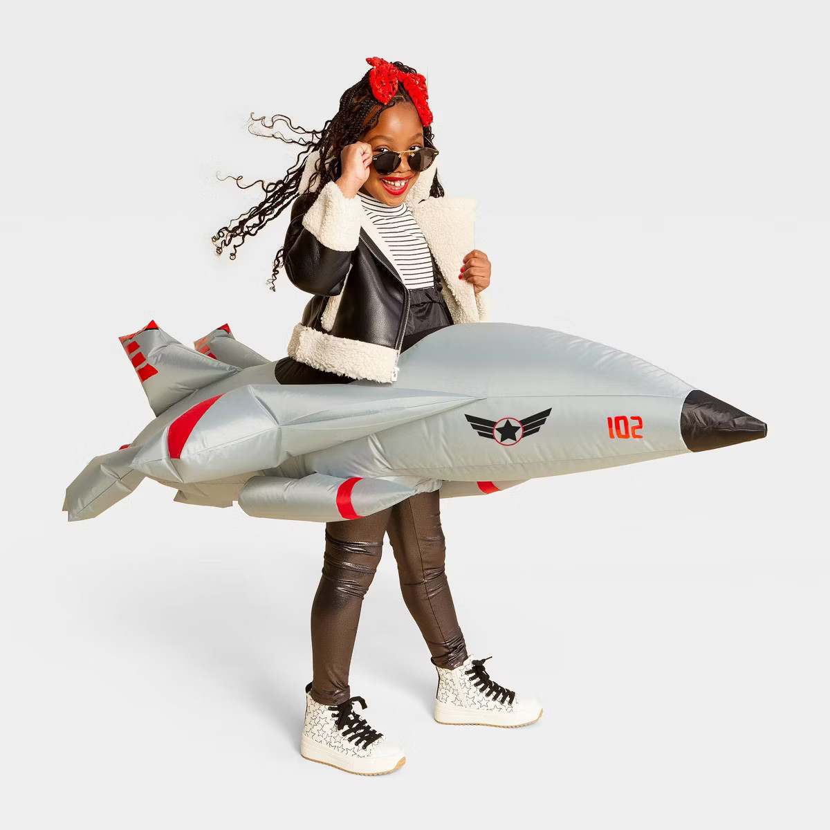 Kids' Fighter Jet Ride On Halloween Costume Inflatable Suits - Hyde and EEK! Boutique™ Gray One... | Target