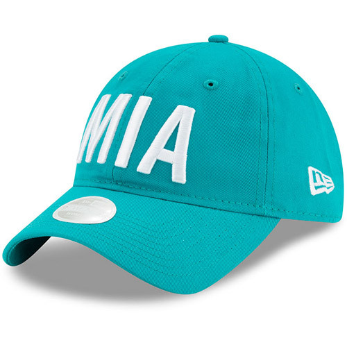 Women's New Era Aqua Miami Dolphins Hometown 9TWENTY Adjustable Hat | Fanatics
