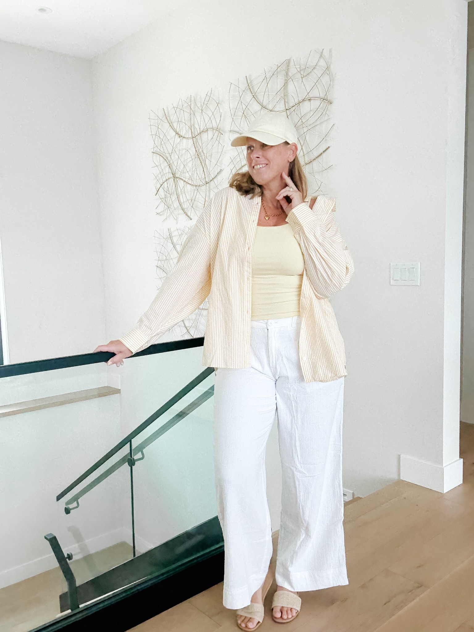 Trending yellow 

Yellow tank top , striped yellow shirt, linen pants outfit  effortless look, Amazon fashion finds


#LTKdayinmylife #LTKOver40 #LTKootd