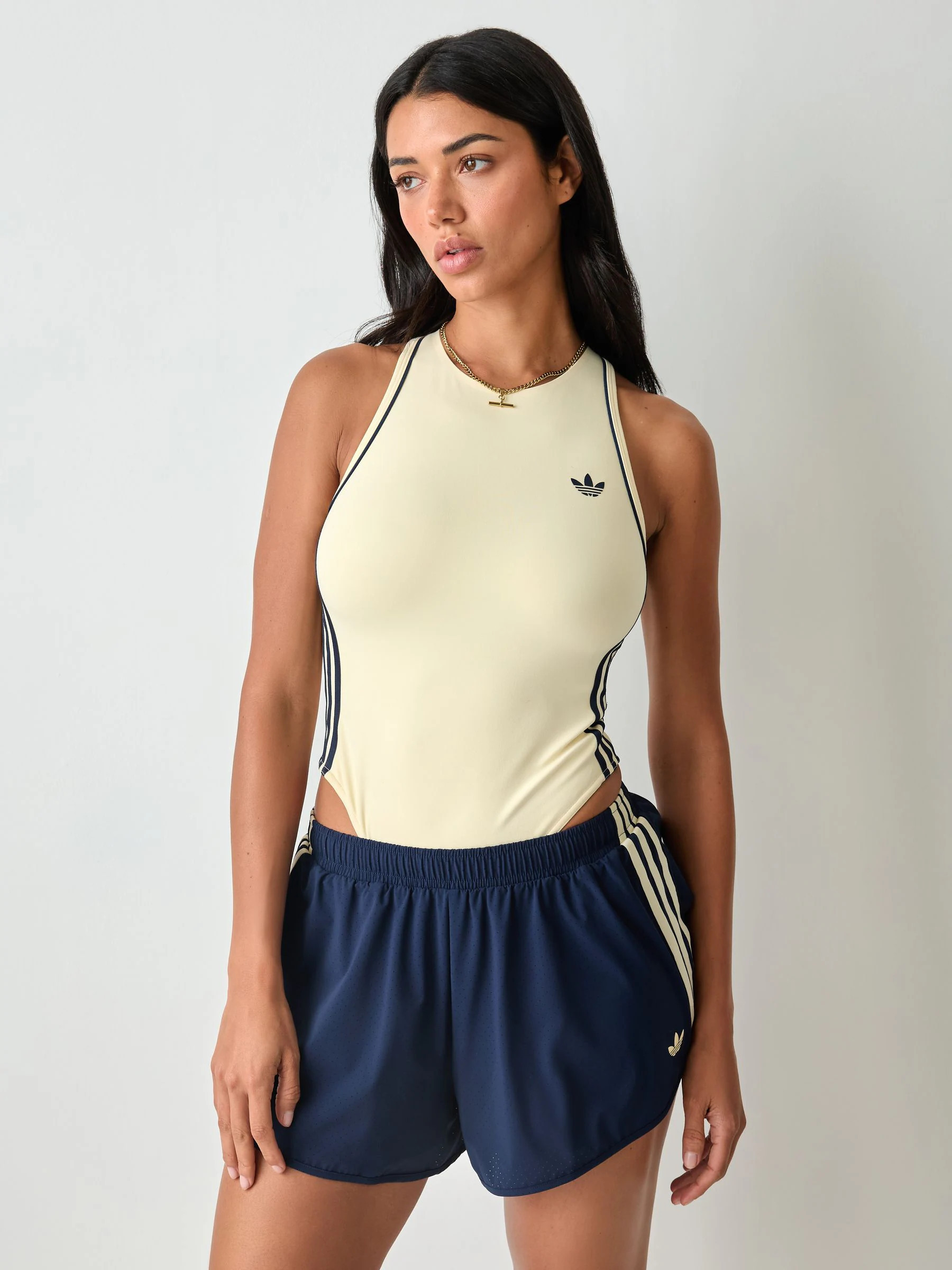 adidas originals adidas Originals Cream Sports Leotard | Next US