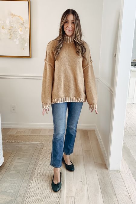 Details on the under $35 oversize Amazon sweater find!  Comes in 3 colors options. Wearing size small 

#LTKfindsunder50 #LTKover40 #LTKstyletip