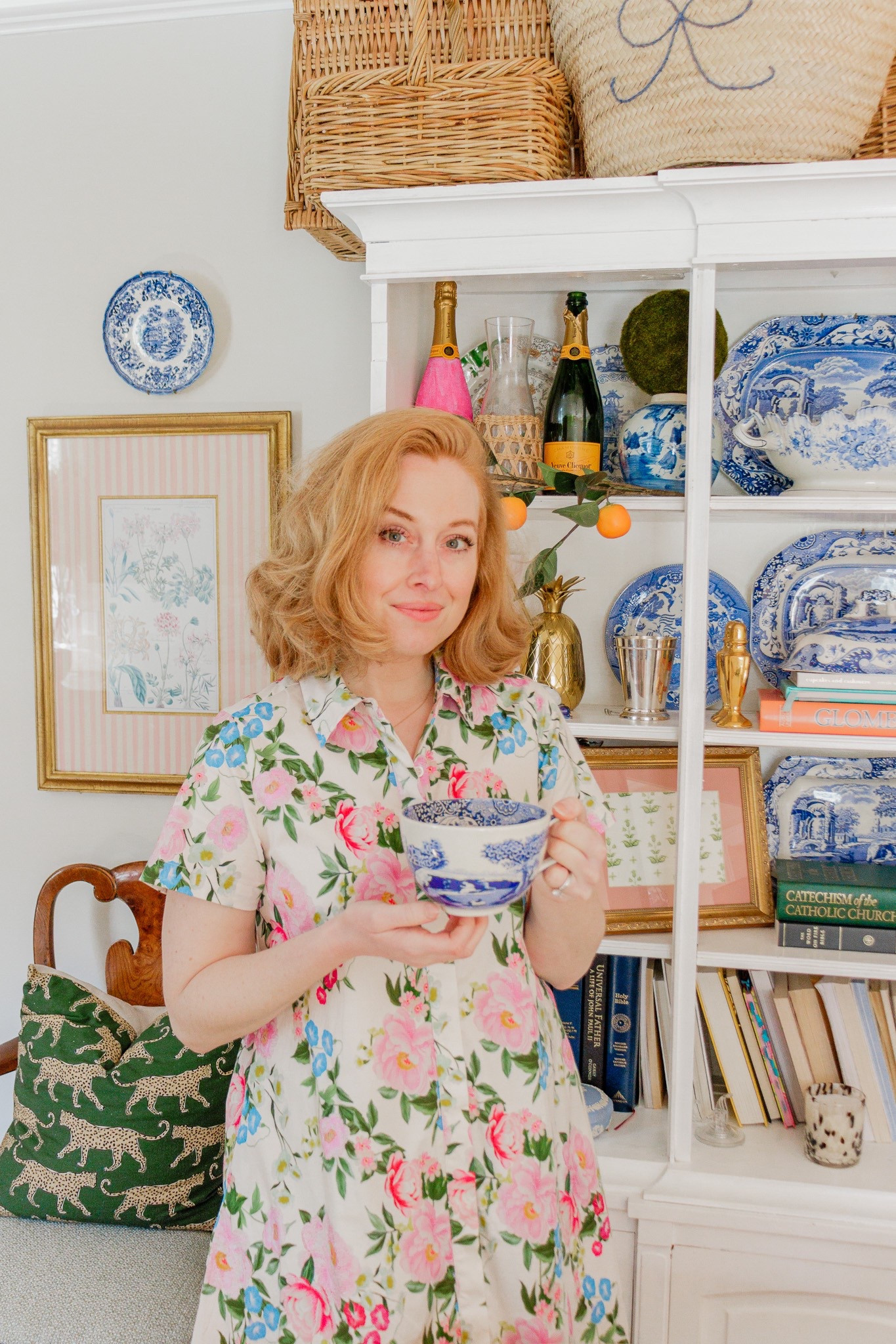 Literally living in this dress because who would ever want to take it off?! I’m absolutely head over heels in love with the chintz hand painted pattern. This is my dream dress and it couldn’t be better. If you need an Easter dress, the search stops here! 