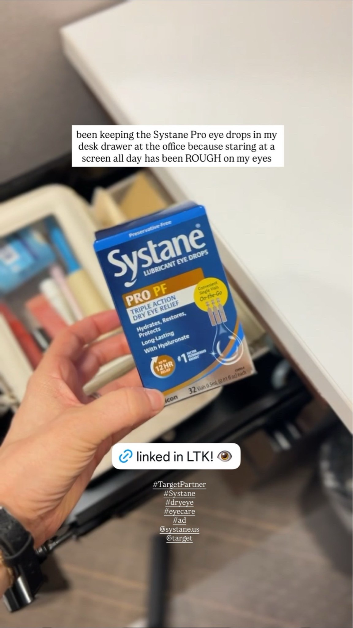 #ad Best solution for dry office eyes! @target @systane #systanepartner #targetpartner #dryeye #eyecare
