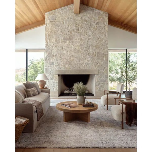 Amber Lewis x Loloi Alie Stone / Mist Area Rug | Wayfair North America