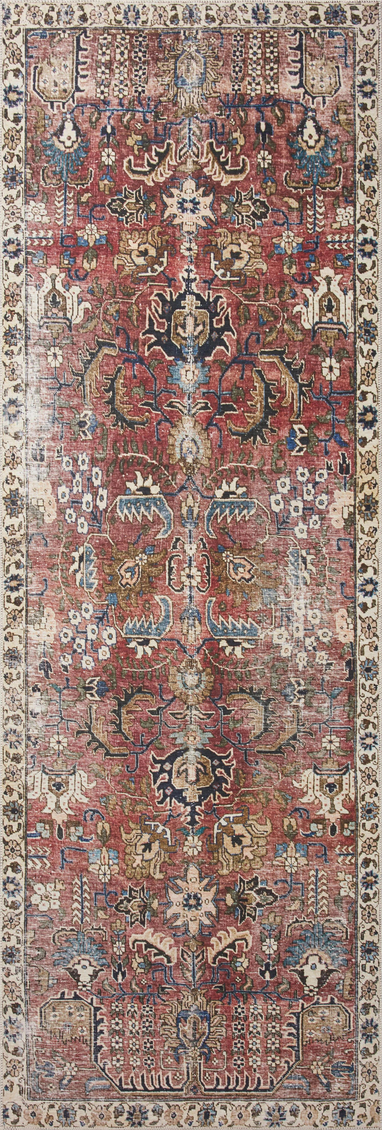 Chris Loves Julia x Loloi Jules Oriental Merlot Rug | Wayfair North America