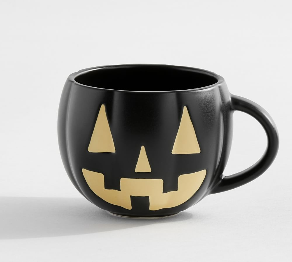 Jack-O'-Lantern Stoneware Mugs | Pottery Barn (US)