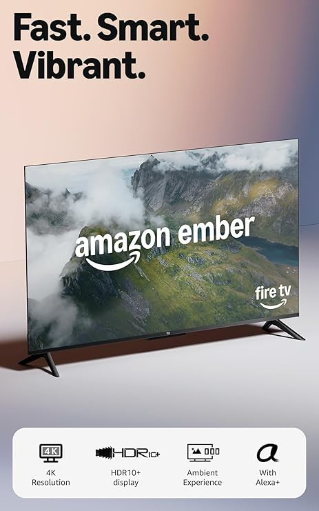 Amazon Ember 55" 4-Series with Fire TV (newest model), 4K Ultra HD smart TV with Alexa Remote, HD... | Amazon (US)