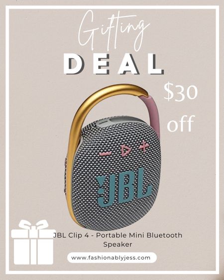 Loving this mini bluetooth speaker to gift a friend or loved one this holiday season! Perfect for beach or pool days! Now $30 off for Cyber Monday!  

#LTKHoliday #LTKCyberweek #LTKGiftGuide