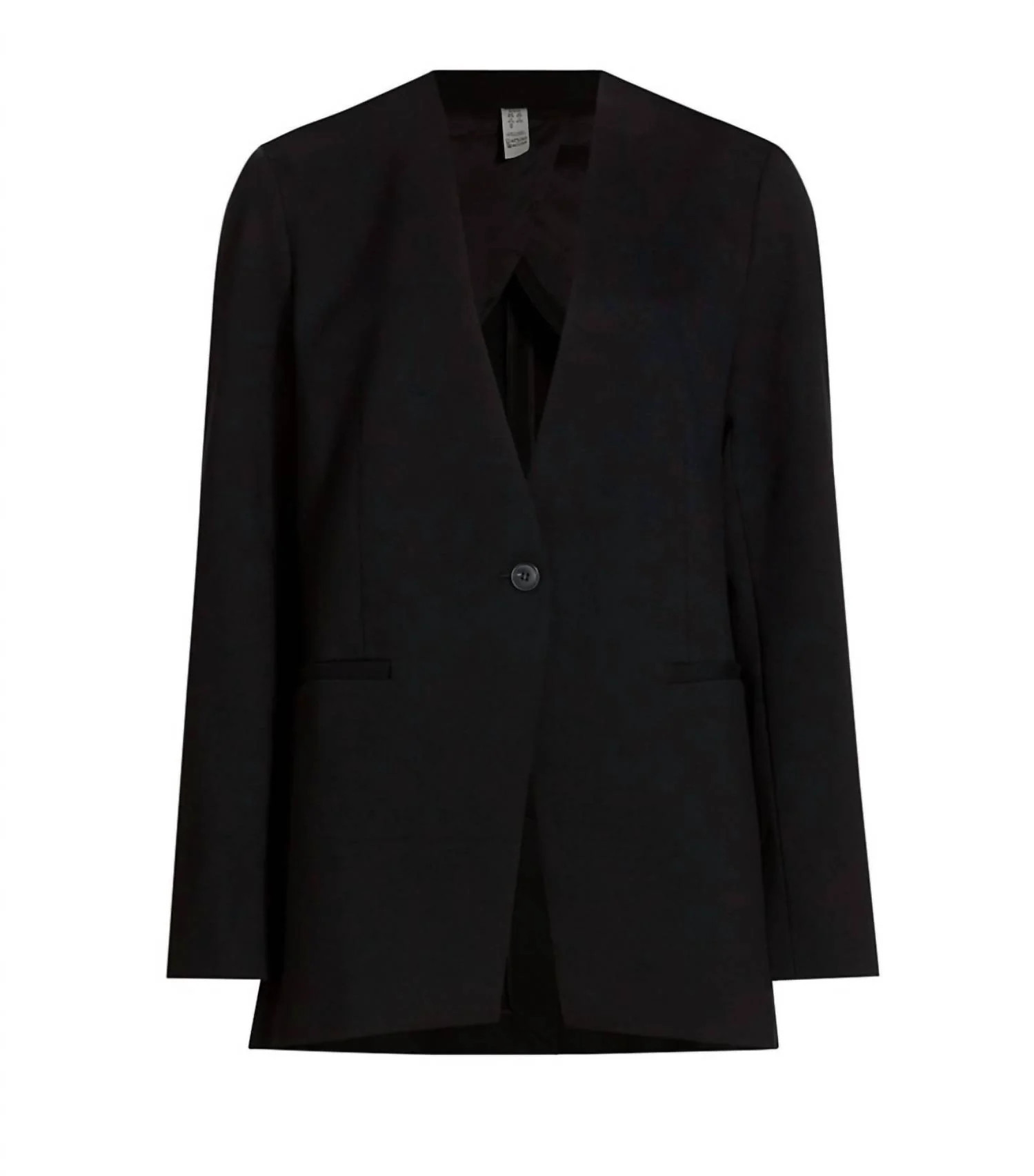 Perfect Collarless Blazer In Black | Shop Simon
