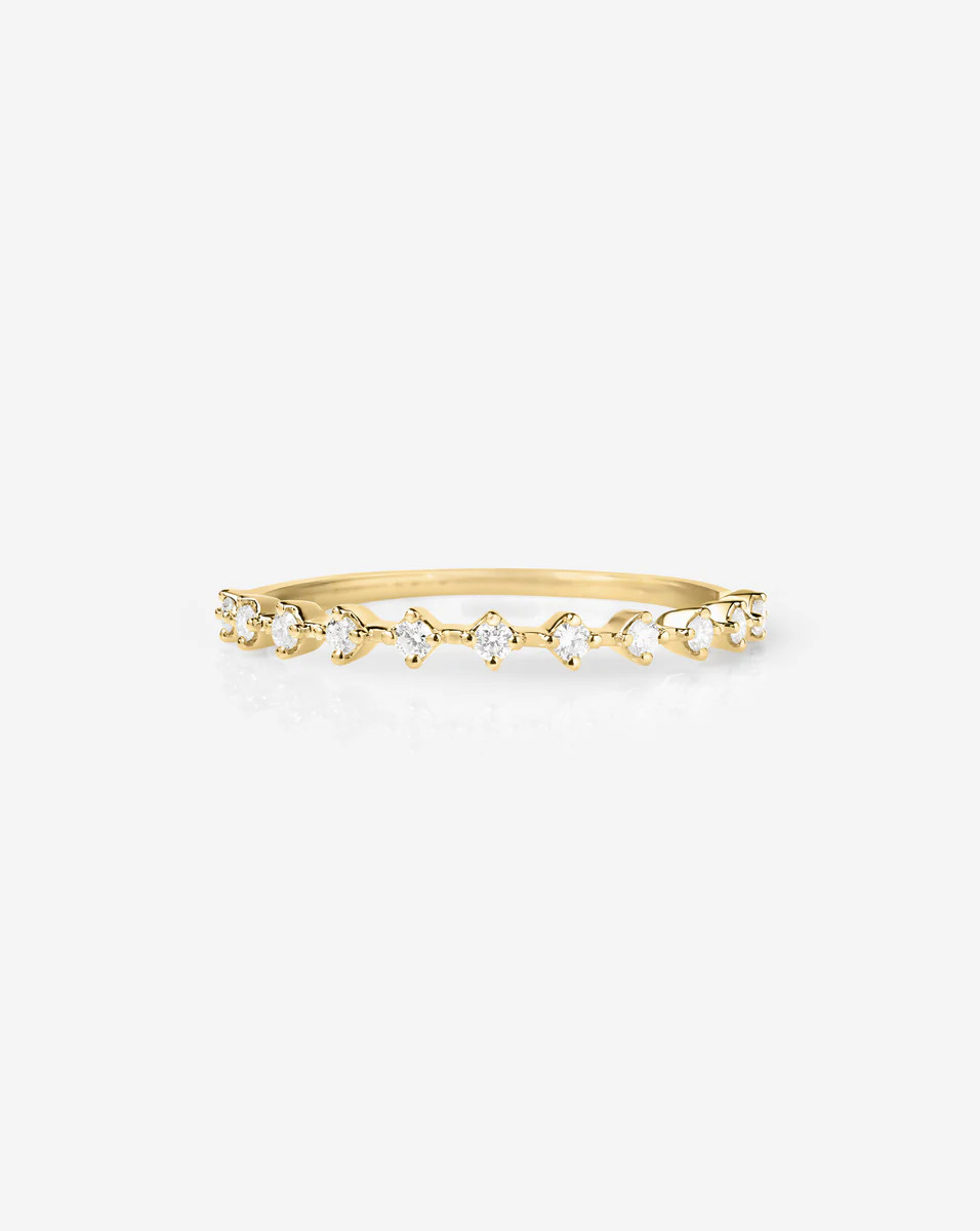 Diamond Station Stackable Ring | Ring Concierge