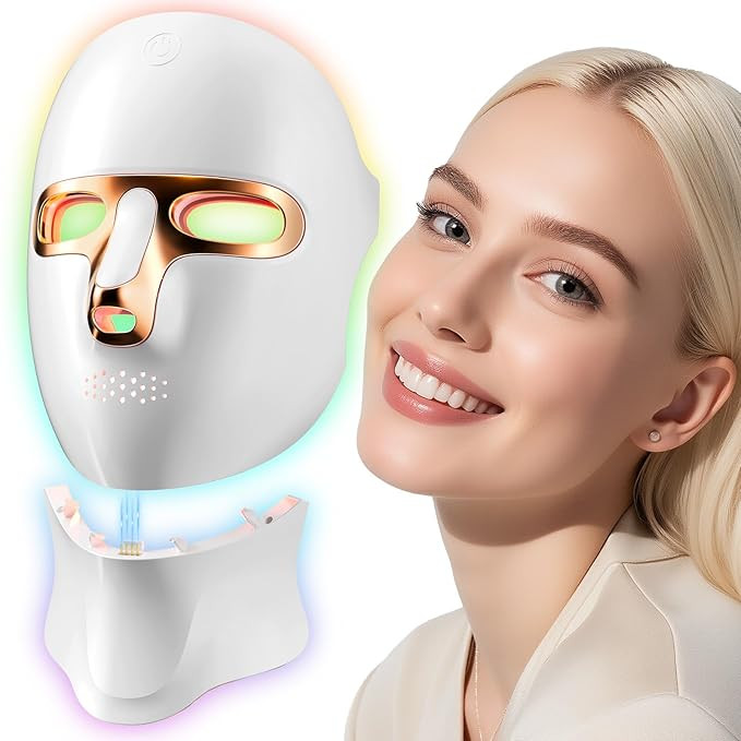 Red Light Therapy Mask for Face,Cordless LED Face Mask Light Therapy,USB C Rechargeable,Infrared ... | Amazon (US)
