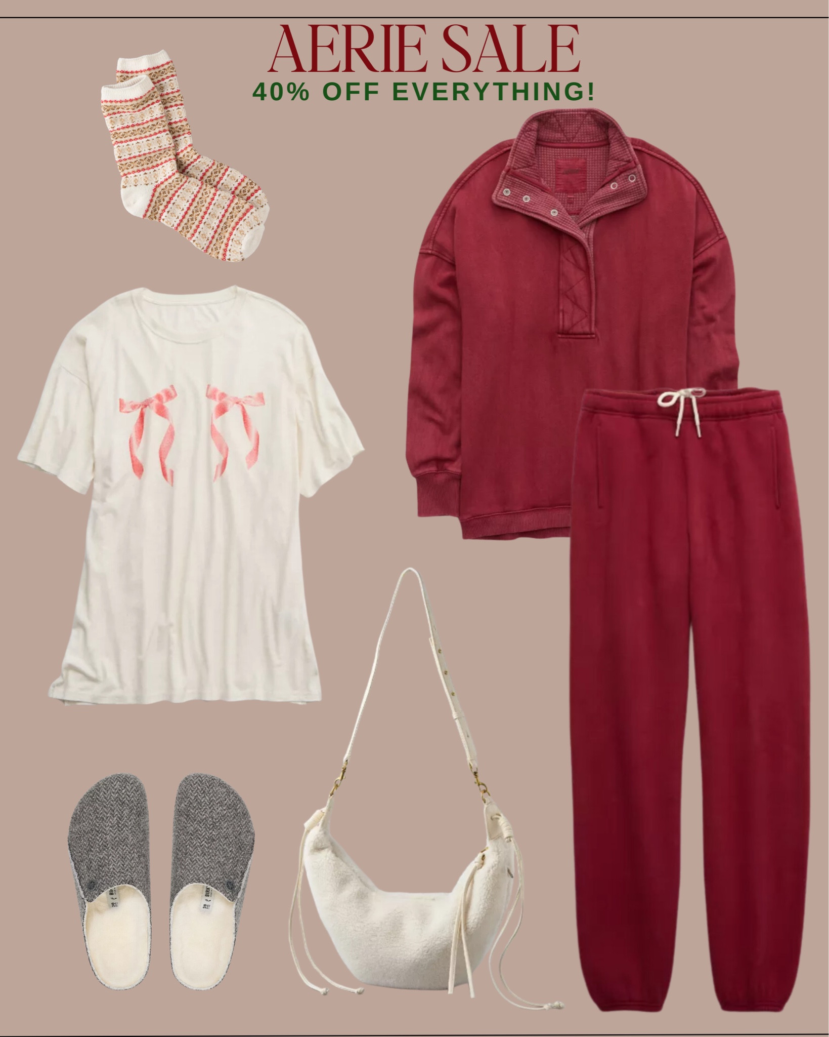 American eagle/aerie cyber week sale👏🏼

#americaneagle #aerie #joggers #sweatpants #pullover #budweiser #sweatshirt #teeshirt #christmas #giftsforher #bag #purse  #clogs #birkenstock #clogs #mules #slides #socks #loungewear #falloutfit #winteroutfit 


#LTKSeasonal #LTKGiftGuide #LTKCyberWeek