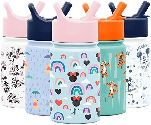 Simple Modern 10oz Disney Summit Kids Water Bottle Thermos with Straw Lid - Dishwasher Safe Vacuu... | Amazon (US)