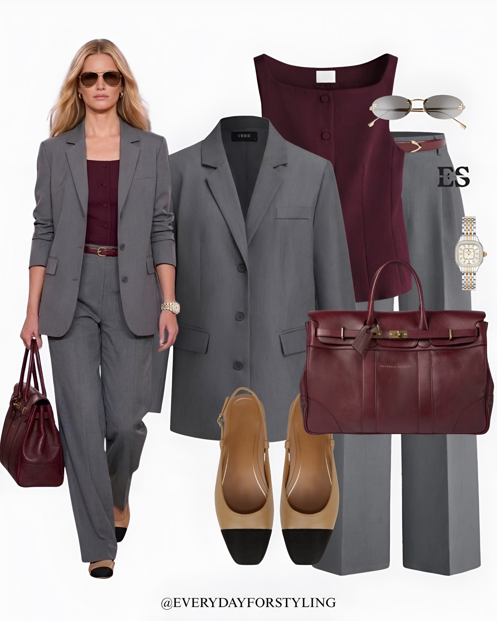 Grey tailored suit styled with classic two-tone slingbacks 🩶

two tone slingbacks outfit, workwear outfit ideas women, office outfit inspiration women, spring work outfits women, business casual outfits women, slingback heels outfit women, professional outfit ideas women, blazer work outfit women, tailored suit outfit women, elegant office style women, minimalist work outfits women, classic workwear outfits women, neutral work outfits women, chic office outfits women, smart casual work outfits women, spring style, summer outfit ideas, how to wear, what to wear, ways to style, everydayforstyling

#zara #workwearstyle, #officeoutfits, #outfitinspiration, #springstyle, chicstyle

#LTKSeasonal #LTKWorkwear #LTKootd
