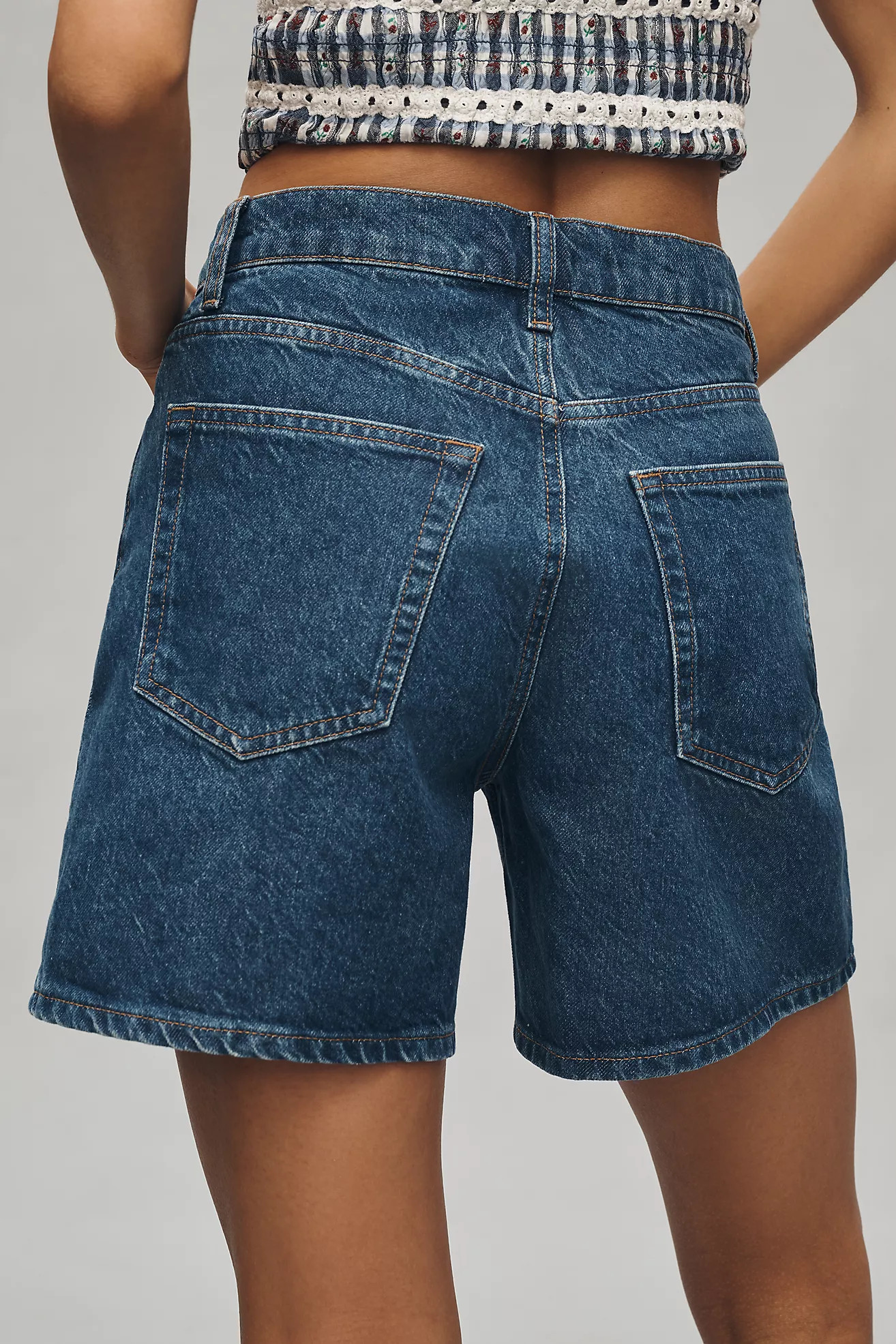 Reformation Raye Mid-Rise Relaxed Jean Shorts | Anthropologie (US)