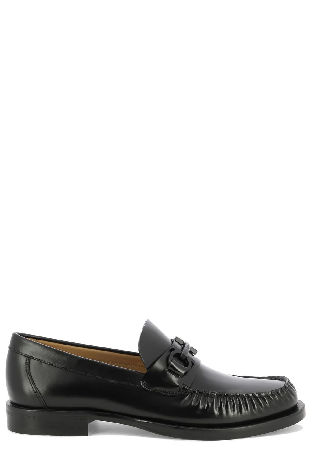 Ferragamo Fort Gancini Plaque Loafers | Cettire Global