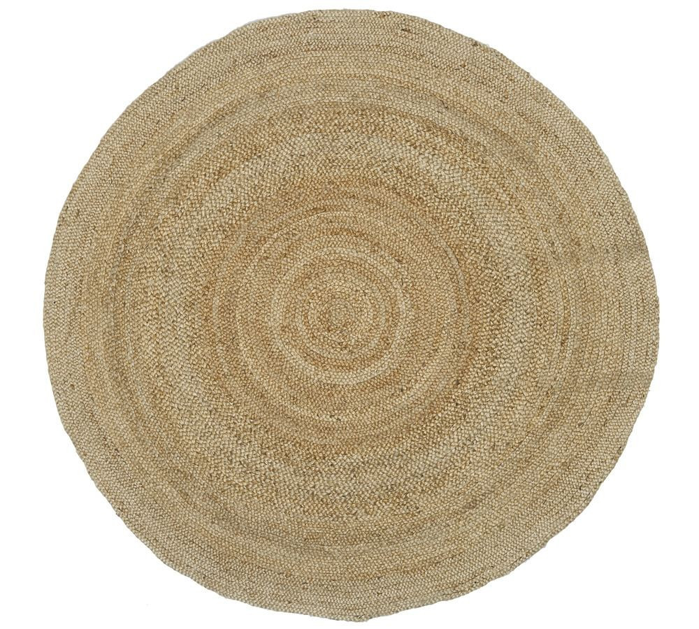 Round Hand Braided Jute Rug | Pottery Barn (US)