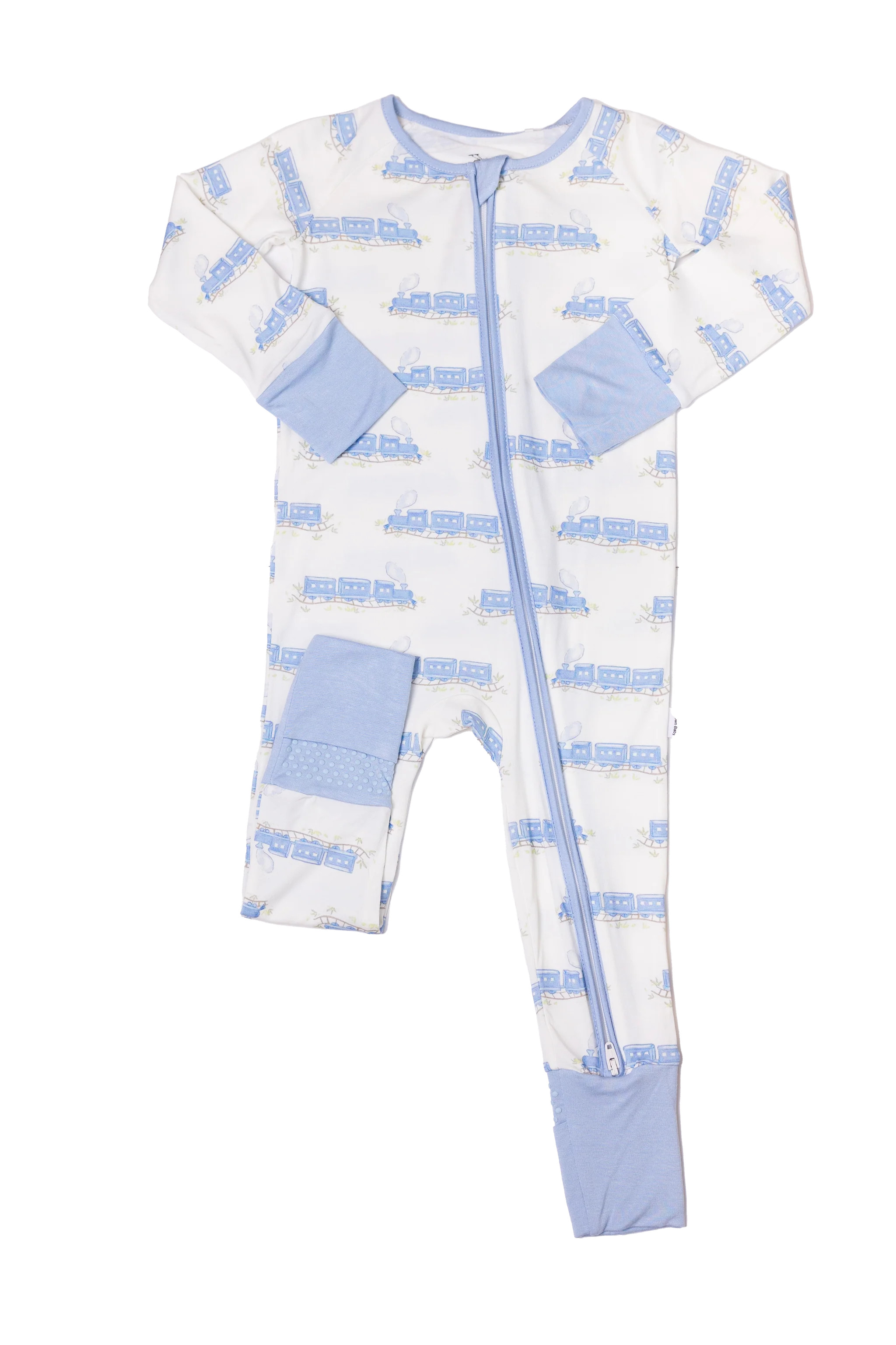 Train - Sleep Romper zip | The Uptown Baby