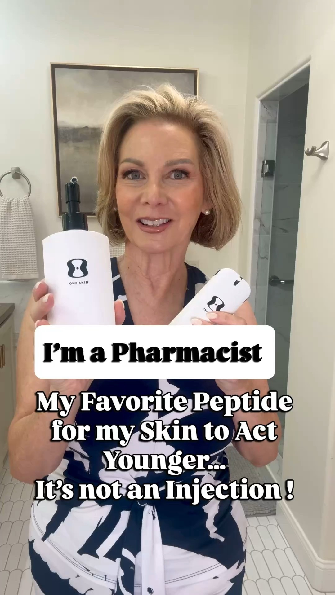 My favorite peptide that allows my skin to act younger … and it’s not an injection! 

As a 61-year-old pharmacist, I’m fascinated by the science behind peptides—and one of my favorites for healthy aging skin is OS-1 from @oneskin! 

Here’s why:

✨ Helps support collagen biosynthesis pathways for firmer-looking skin 

✨ Helps reduce the appearance of fine lines and wrinkles by increasing epidermal thickness 

✨ Supports skin’s natural repair mechanisms by reducing senescent ( zombie) cells 

Ok - at 61 , I’m all in! I’m dedicated to my skin care routine so I’m willing to be consistent for a healthier-looking appearance over time

Think of it as giving your skin a science-backed signal to act younger, by supporting the way healthy skin functions.

As a pharmacist, I love ingredients backed by research, not hype and I’m looking for products that allow me to feel my confident best. 

Have you tried skincare peptides yet? I’d love to hear!  #oneskincommunity

#LTKBeauty #LTKOver40