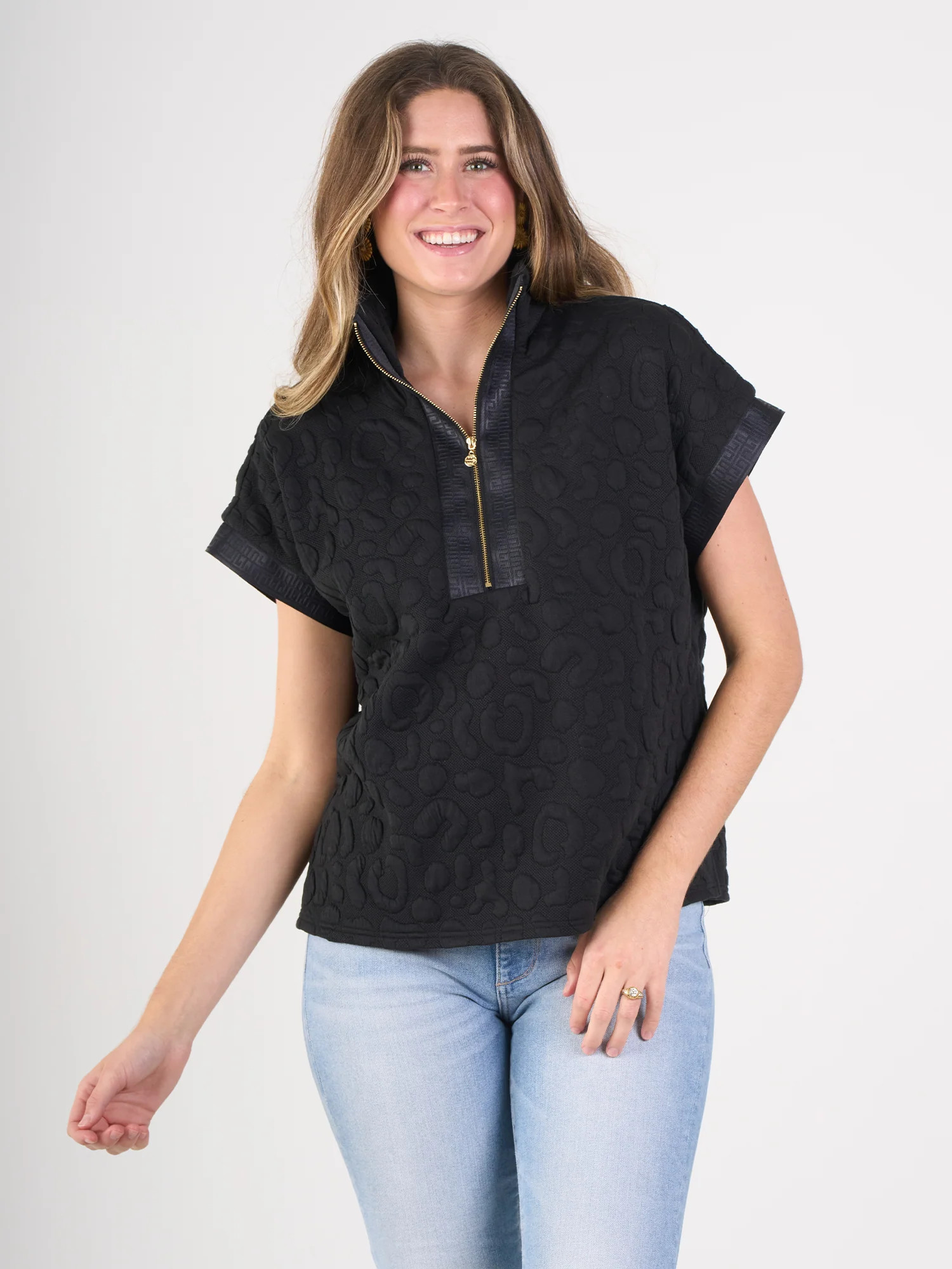 Poppy Pullover in Black Cheetah – Emily McCarthy | Emily McCarthy