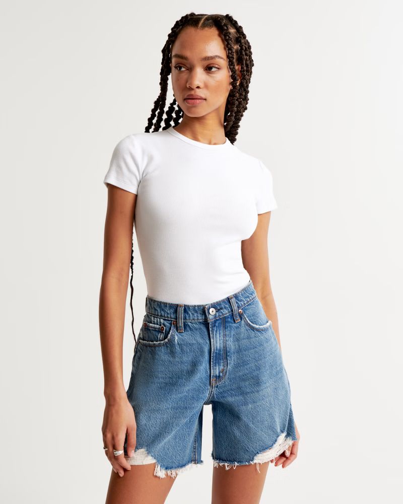 Women's High Rise Loose Short | Women's 20% Off Select Styles | Abercrombie.com | Abercrombie & Fitch (US)