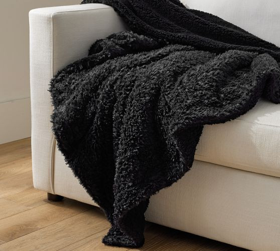 Fireside Cozy Sherpa Reversible Throw | Pottery Barn (US)