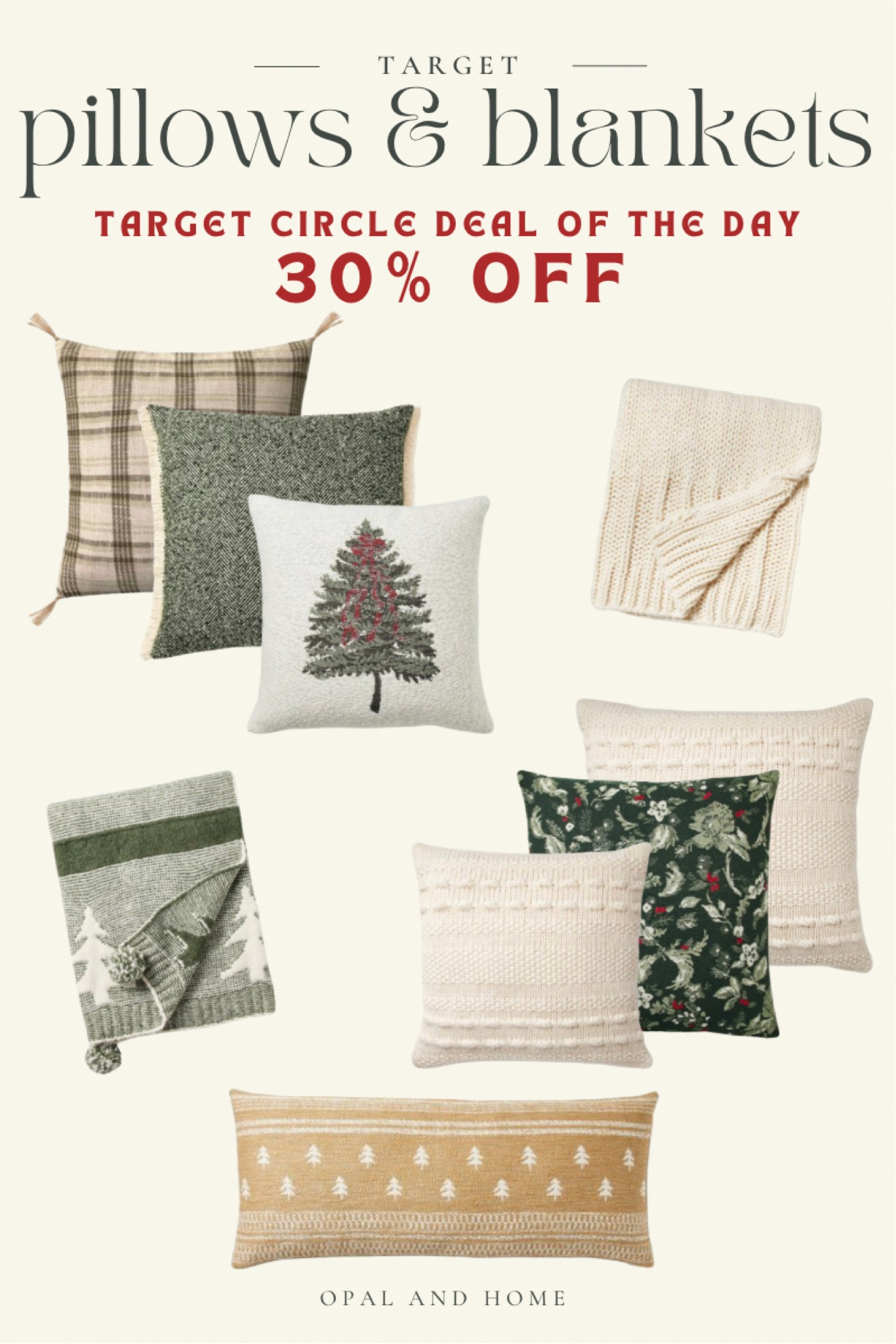 December 3rd deal of the day! 30% off throw pillows & blankets! 

#LTKfindsunder50 #LTKhome #LTKsalealert