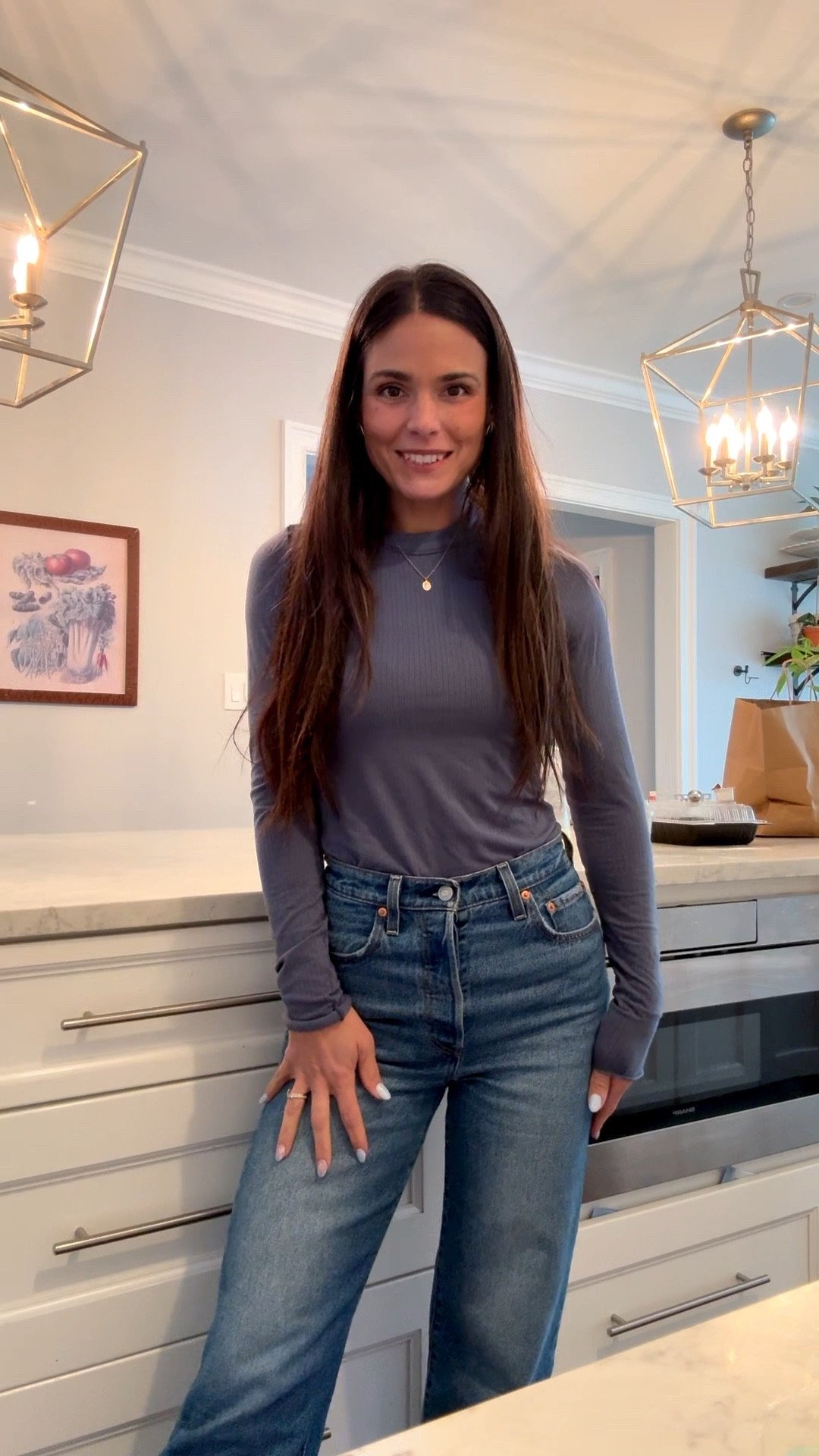 Comfy mom outfit 
Long sleeves Levi jeans 

Wearing:
Indigo color shirt in xs/s
Jeans size 25

#LTKSpringSale #LTKdayinmylife #LTKmomlife