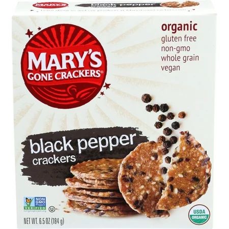 Mary's Gone Cracker, Black Pepper, Gluten Free | Walmart (US)