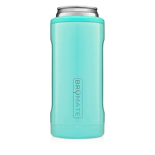BrüMate Hopsulator Slim Double-walled Stainless Steel Insulated Can Cooler for 12 Oz Slim Cans (... | Amazon (US)