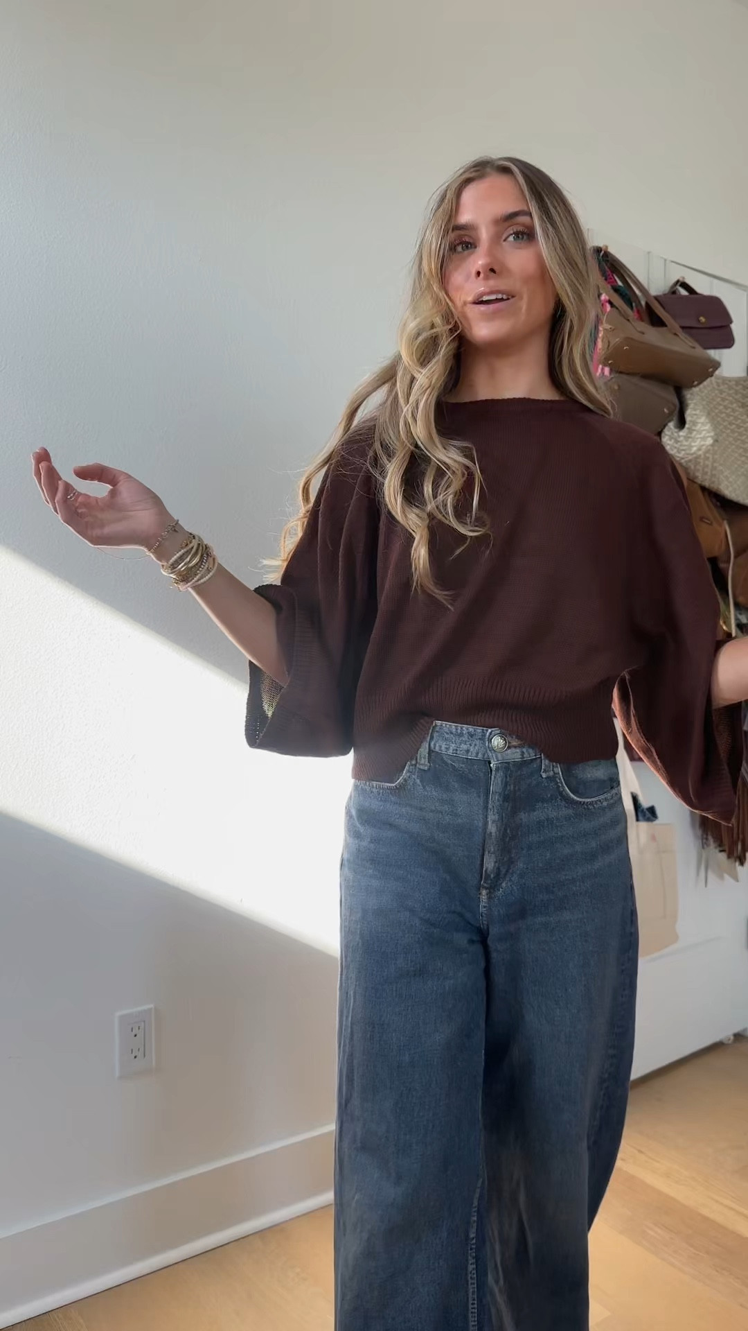 Amazon size small Zara dupe! Xunger Women's Batwing Sleeve Sweater Lightweight Ribbed Hem Knit Top Oversized Casual Crewneck Pullover. Jeans are size 25.

#freepeople #lookforless #affordablefashion #budgetfriendly #budgetfashion #freepeopleinspired #freepeopledupes #amazon #amzonfinds #amazonmusthaves #amazonvirtualtryon #amazonfavorites #amazonfashion #founditonamazon #founditonamazonfashion amazon haul, amazon clothing haul, affordable fashion, clothing haul, fall clothing haul, fall fashion, fall trends, winter clothing haul, amazon fashion, amazon finds, amazon fashion 2025. 

#LTKSeasonal #LTKFindsUnder50 #LTKStyleTip