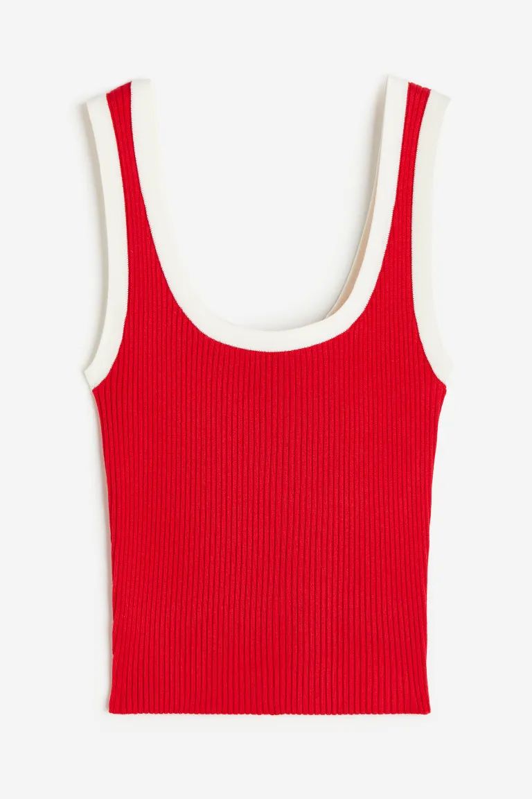 Rib-knit Tank Top | H&M (US + CA)