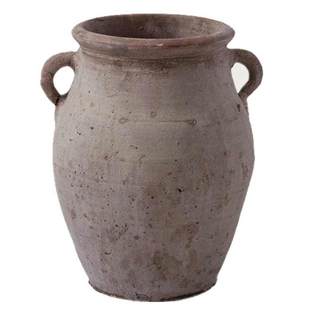 LHBNH Decorative vase Ceramic Vase AXZHYZ190531007 Antique Distressed Stoneware Dried Flower Decorat | Amazon (US)