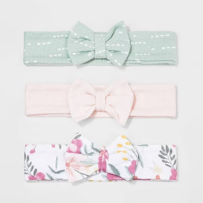 Baby Girls' 3pk Meadow Hairband - Cloud Island™ Pink | Target