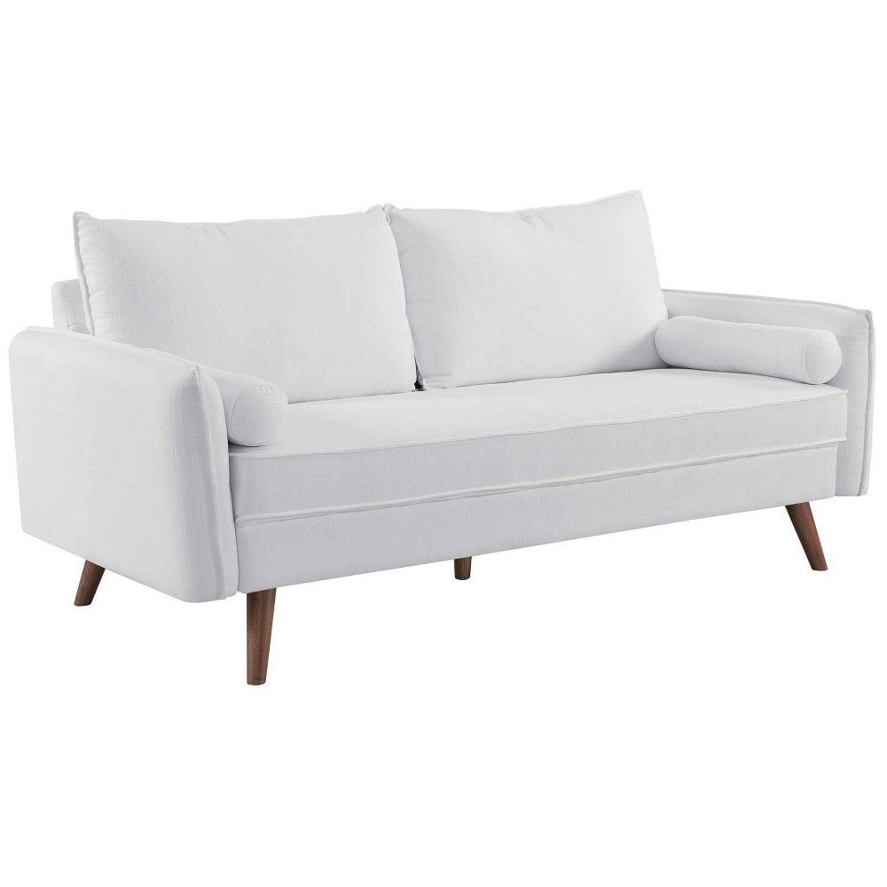 Revive Upholstered Fabric Sofa White - Modway | Target