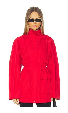 St. Agni Paper Taffeta Parka in Red from Revolve.com | Revolve Clothing (Global)
