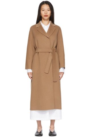 Tan Esturia Coat | SSENSE