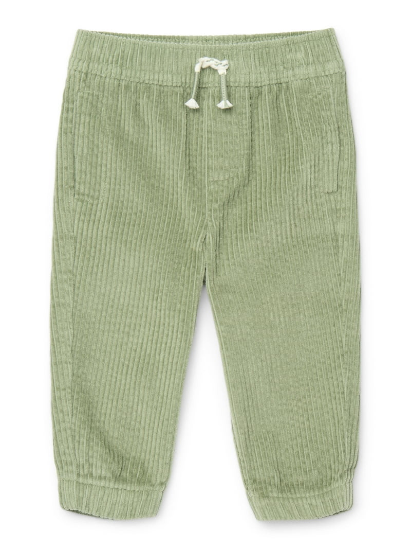 Garanimals Baby Boy Cotton Corduroy Drawstring Jogger Pants, Sizes 0M-24M | Walmart (US)